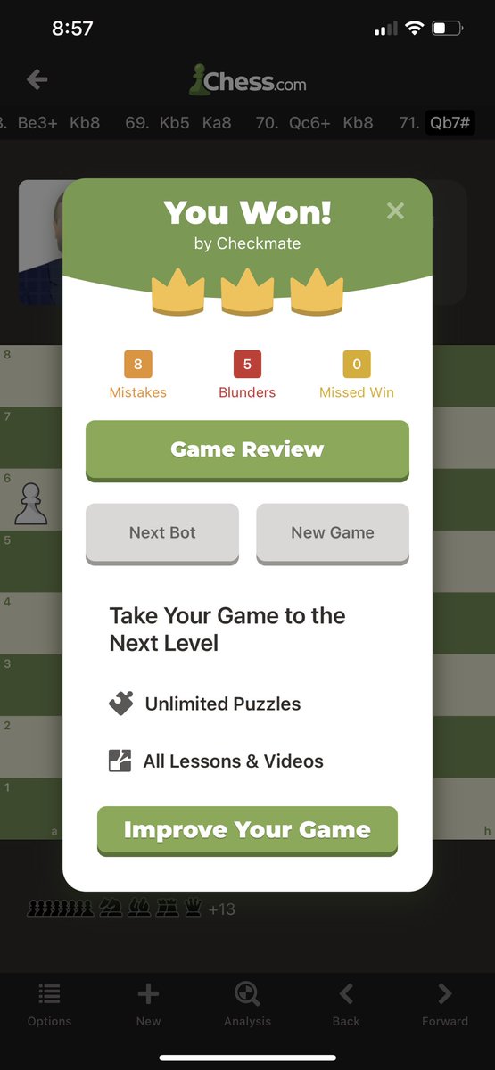 allenwangusa's tweet photo. @dmorey @chesscom @sixers Wasn’t easy for a 1000 player like me but we get it done! GO SIXERS!! https://t.co/yW0r21LjVZ
