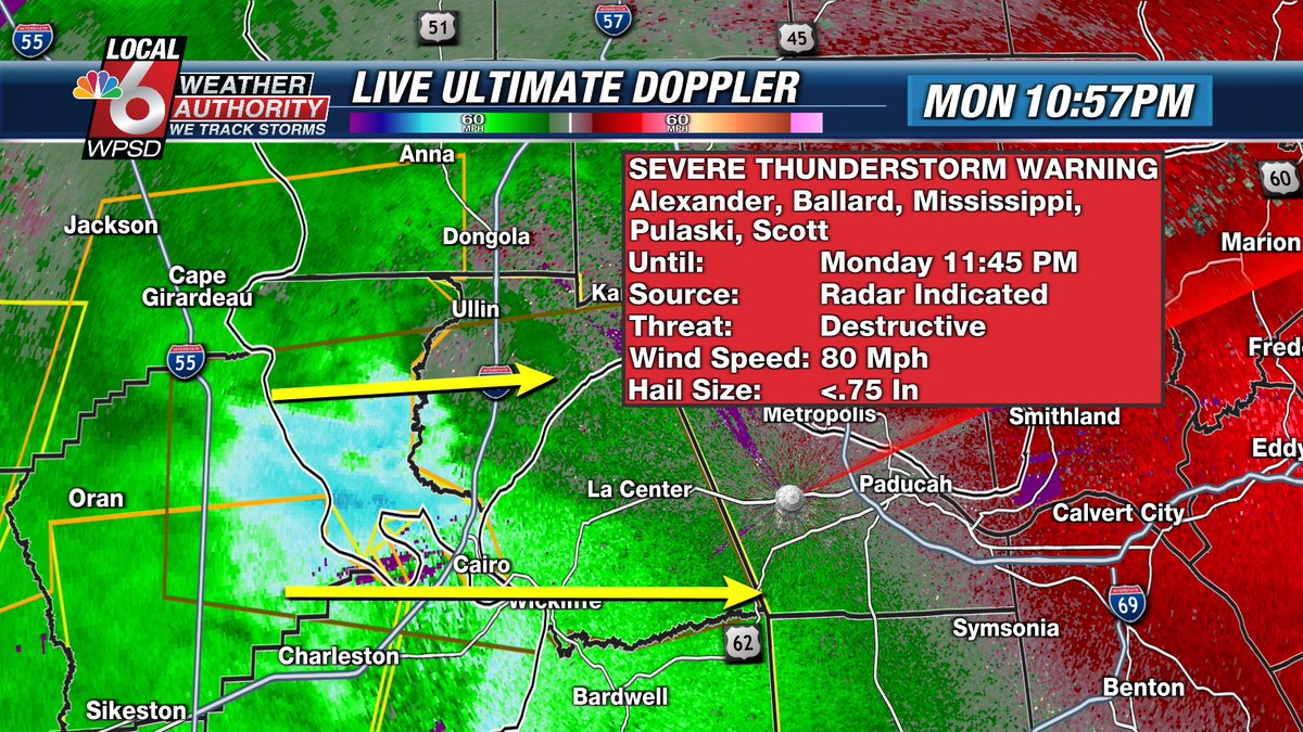 Noah Bergren on Twitter "1057PM BREAKING WEATHER A DESTRUCTIVE