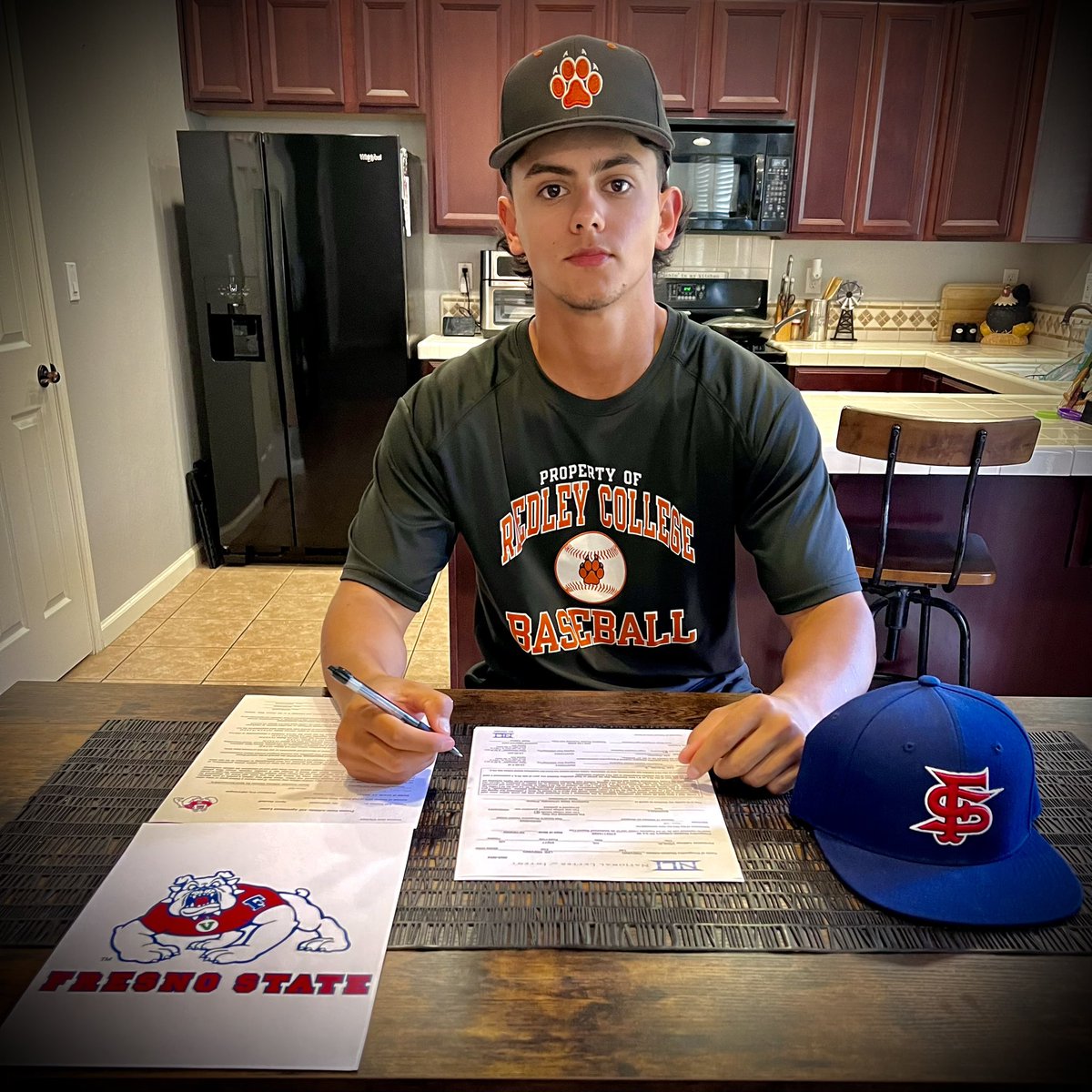 RCBTigers's tweet photo. Tigers Shortstop, Lee Trevino (Redwood HS, Visalia), signs National Letter of Intent with Fresno State. Trevino has been among the State leaders in numerous Offensive categories all season, while being a consistent defensive player all year. https://t.co/ZmTcURjdSa