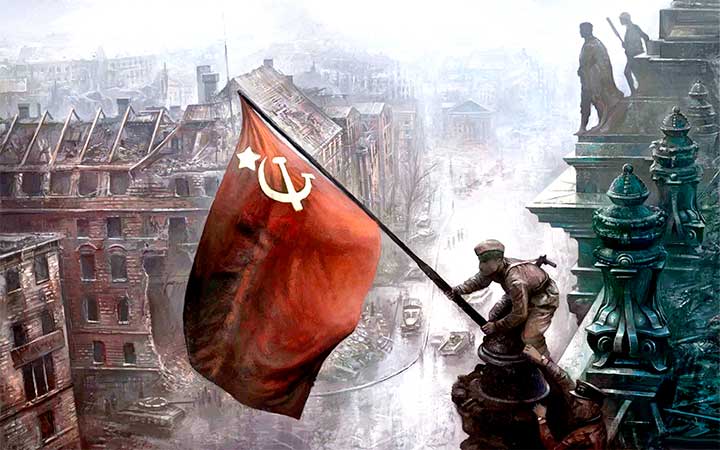 Hoy es el gran día de
 la Victoria de la entonces Unión Soviética sobre el nazismo. Veinte millones de hombres y mujeres de ese pueblo murieron en la hazaña que hoy conmemoramos,recordando a los caídos y festejando el triunfo que liberó a Europa y al mundo del fascismo