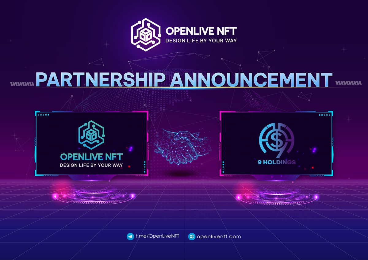 🤝 PARTNERSHIP ANNOUNCEMENT: OPENLIVE x 9HOLDINGS

OpenLive NFT platform will announce its partnership with 9Holdings today, 09 May 2023.

#OpenLive #OPV #NFTBranding #Token #Airdrop #NFT #NỀN_TẢNG_CÔNG_NGHỆ_SỐ  #KINH_TẾ_SỐ #XÃ_HỘI_SỐ