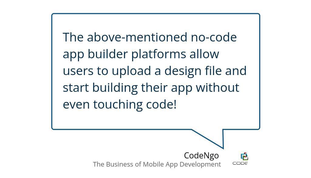 codengo_com's tweet image. The ability to create an app or game with very little code means that you can spend time on other aspects of the development process, like design.

Read more 👉 lttr.ai/ABebX

#NoCodeAppDevelopment #MobileAppDistribution #DragAndDropNoCodePlatform