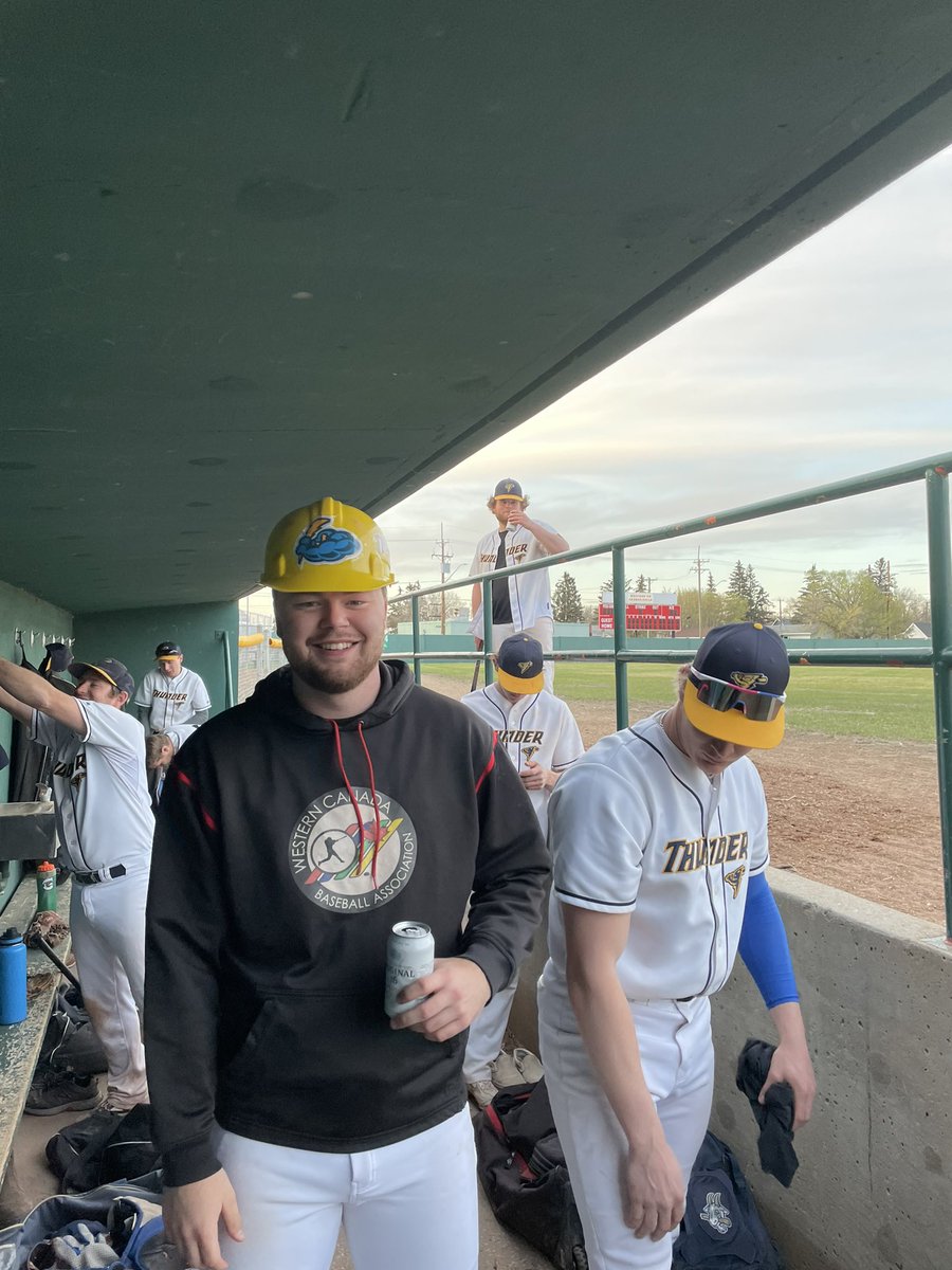 StoonThunder's tweet photo. Thunder win the home opener 7-2!

#VitaminP Player of the game goes to our starting pitcher Gavin Nolin who struck out 6 in 3 innings of work.

We are back… #RollThunder https://t.co/eVhther020