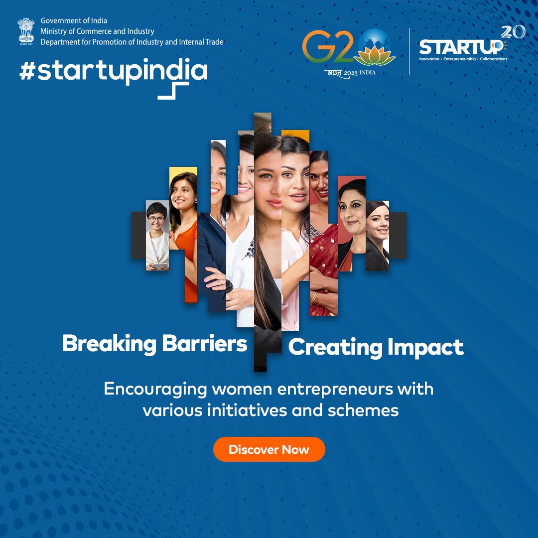 Intending to empower #womenpreneurs, Startup India has introduced initiatives and schemes to unlock the potential of women-led businesses. 

Get started now: bit.ly/3ClLbRT

#StartupIndia #WomenEntrepreneurs #Empowerment #BusinessWoman #IndianStartups
