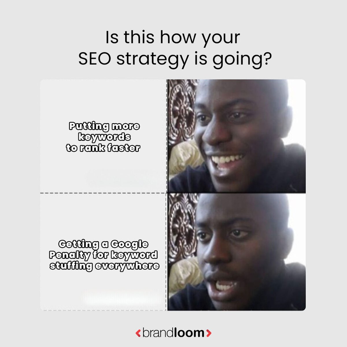 More Is Not Always Merrier- Especially When It Comes To Keywords 🗝️ 

Including keywords in your content is great. . .(1/3)

#BrandLoom #BlackHatSEO #Keywords #KeywordStrategy #GoogleRankings #Spam #SEOMistakes