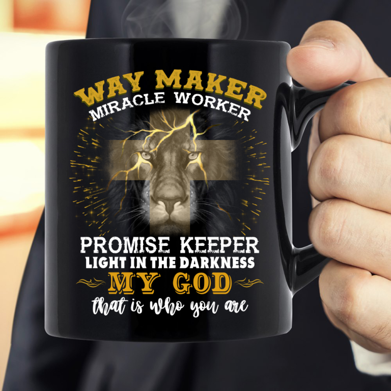 Introducing our latest product - the 'Way Maker, Miracle Worker, Promise Keeper, Light in the Darkness, My God' Mug! This high-quality ceramic mug features an inspirational message that is sure to uplift and encourage anyone who uses it.
#InspirationalMug #ChristianGift