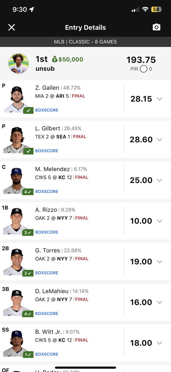 ChrisIanRuby's tweet image. It seems 50 is my lucky number. First time I’ve ever won this thing. Also most entries I’ve ever fired. 🔥