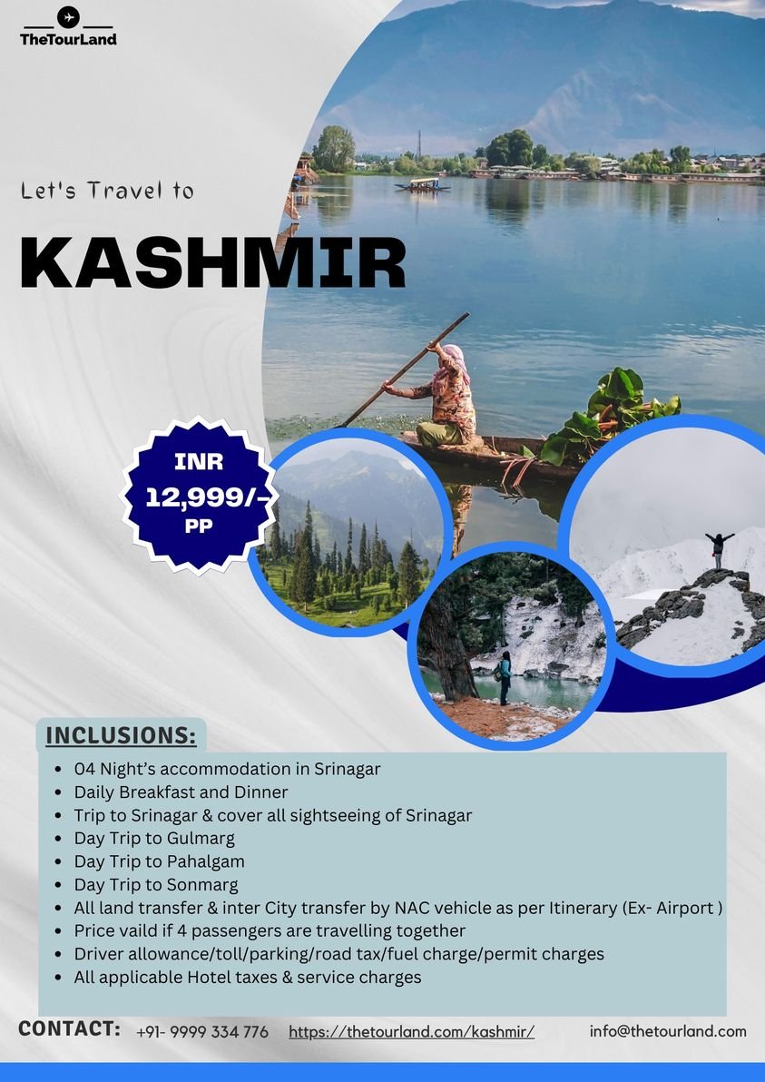 TheTourLand's tweet photo. Book Kashmir package in 12,999 Per Person.
Follow &amp; Like: The Tour Land
#thetourland #ttl #ttlHolidays #Srinagar #Gulmarg #Pahalgam #Sonmarg #kashmirtours #kashmir #kashmirtourism #kashmirtour #nature #travel #kashmirphotographylovers #kashmirupdates #kashmirtrip https://t.co/s1vQDlV4kn