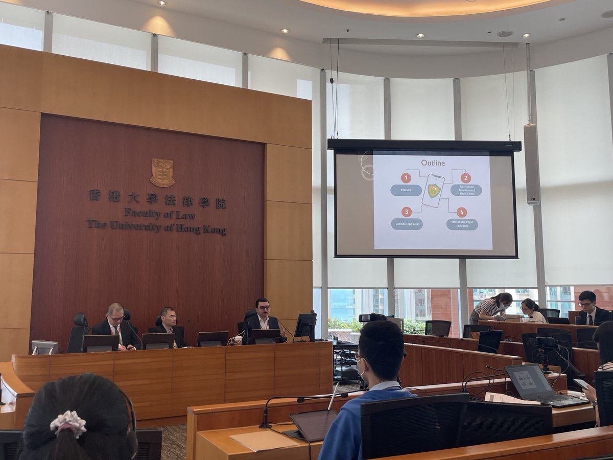 ColleenFlood2's tweet photo. Ma’n Zawati from McGill kicks off his talk on ‘Smartphone Crowdsourced Medical Data for Algorithm Training and Biomedical Research: Ethical and Legal Points’ @MHZawati #MachineMd https://t.co/g8cJWvUlh9