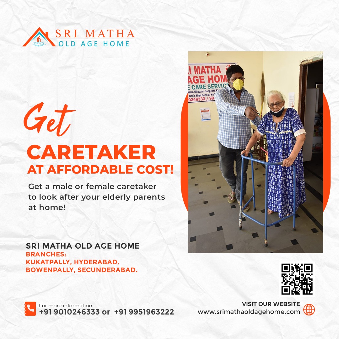Get a Caretaker at an Affordable Cost in Hyderabad. We Provide Trained and Experienced Caretakers.
#homenursing #homenursingcare #oldagehome #physiotherapy #homecareservices #CaretakerGovernmenter #caregiver #retirementhome #nursinghome #postsurgery