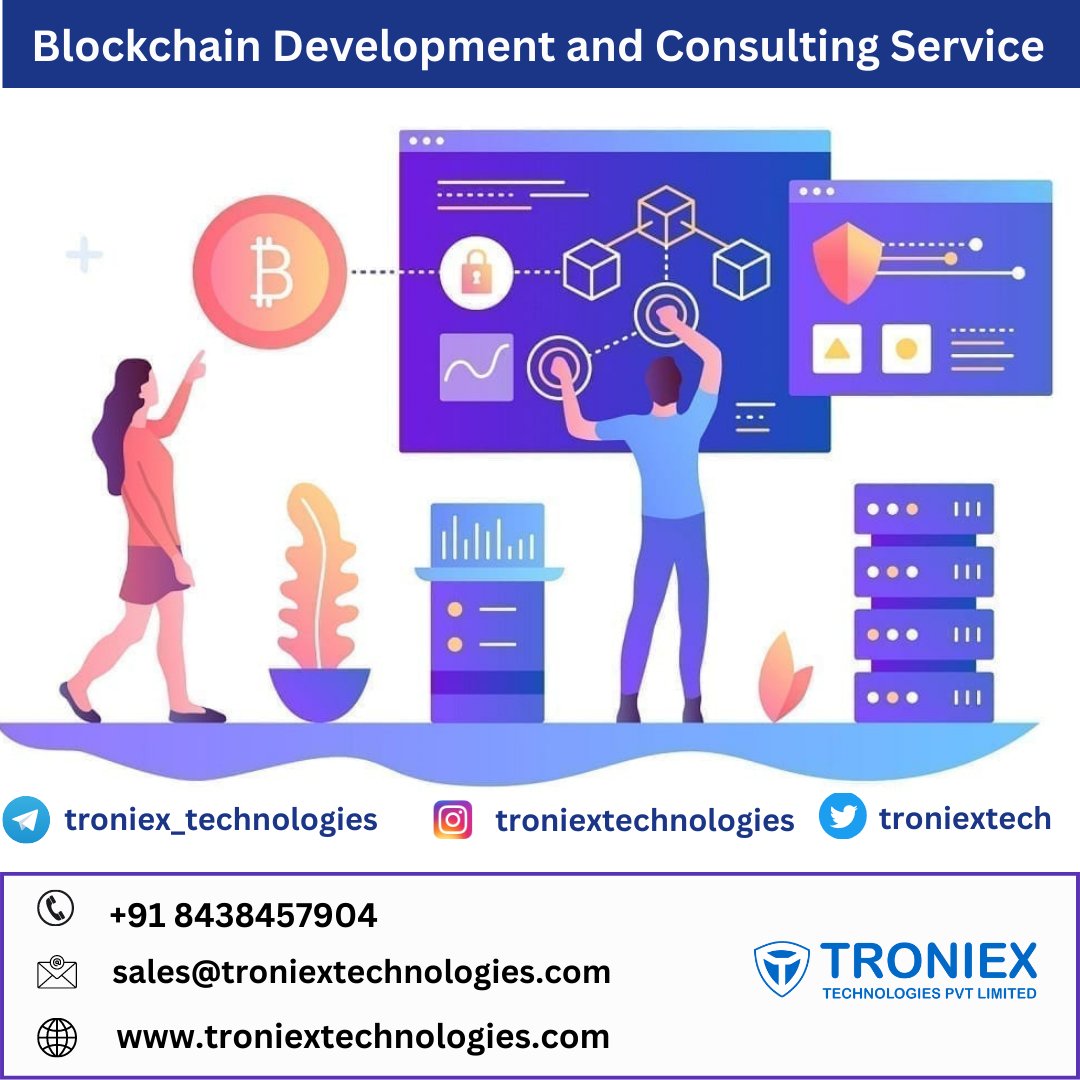 Troniextech's tweet image. #blockchaindevelopment #blockchaindevelopmentservices #blockchaindevelopmentcompany #blockchaindevelopmentservice #blockchaindevelopmentconsulting #blockchainconsultingservices