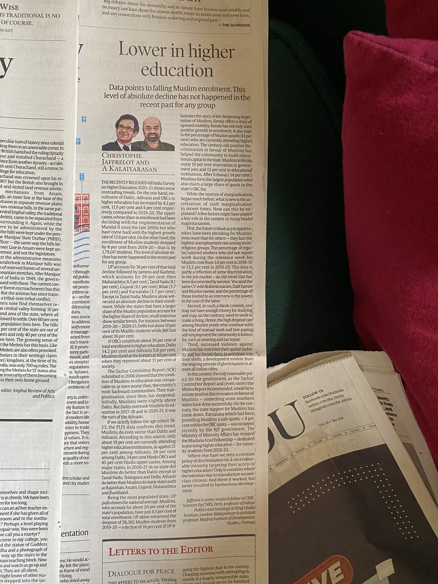 Here’s the full piece on why one community is headed backwards in independent India.