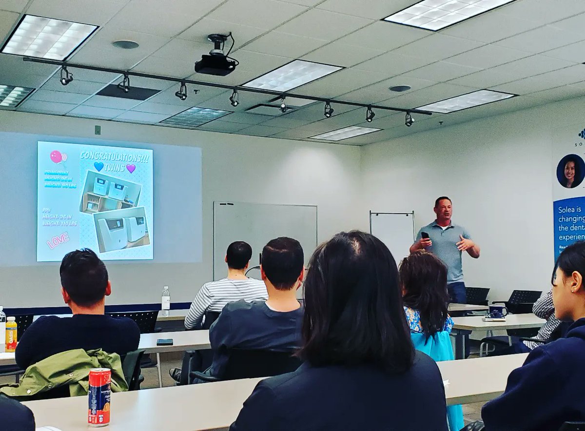 bc_patterson's tweet photo. A Primeprint presentation at our branch last night by Devaughn Fraser of @dentsplysirona.canada  
Thanks to Devaugh, Glen and Lorenza for wonderful evening. 
Primeprint is a highly automated, end-to-end, medical grade 3D printing system for dentists and dental technicians. https://t.co/G1ma32HMEz