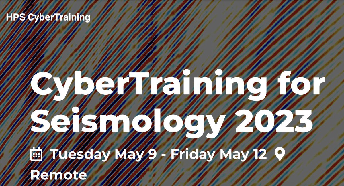 Almost time for High-Performance Seismology! We'll be lowering the barrier to #HPC, #CloudComputing & #OpenScience with 200+ participants live/asynchronously With Marine Denolle @SCEC @TACC @Cheese_CoE @dtgeo_eu & others Watch seisscoped.org/HPS/ for material & recordings