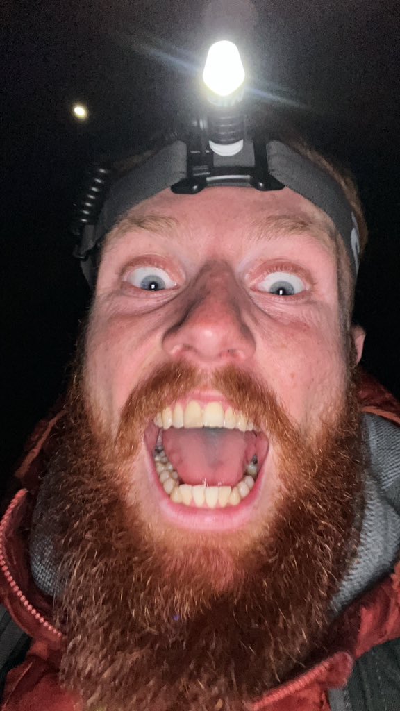 hardestgeezer's tweet photo. Made it through the night. Relentless 1’s &amp; 2’s. Ain’t seen anything but tarmac and muddy sand for hours.

Rolling straight through to Day 18. Got half a tub of wine gums in my bag and a slither of signal. Lively. 

Have a blessed morning🫡 https://t.co/RPbXvY7D1c