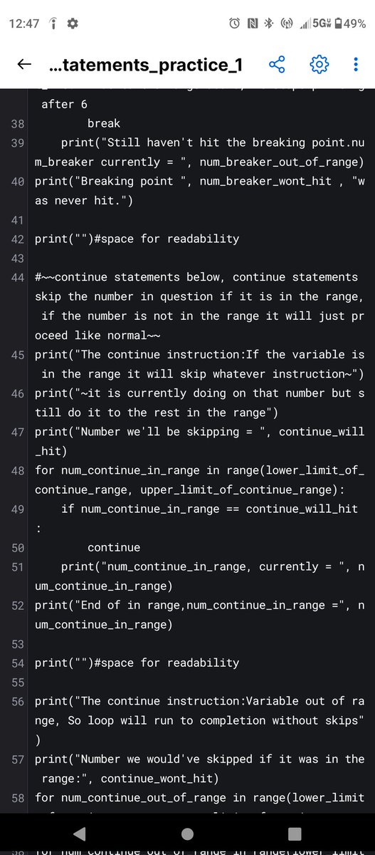WallyOwi30's tweet image. Python 3: Continue and break #1: soft coded all the values from practice #0
#PythonDeveloperCourse #pythontraining #pythondevelopers