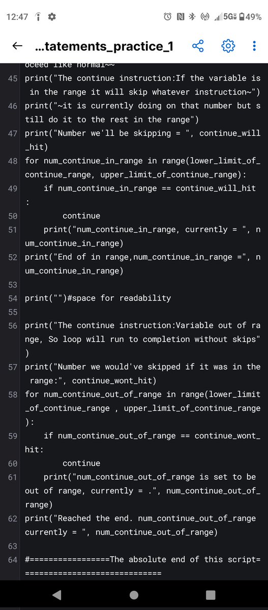 WallyOwi30's tweet image. Python 3: Continue and break #1: soft coded all the values from practice #0
#PythonDeveloperCourse #pythontraining #pythondevelopers