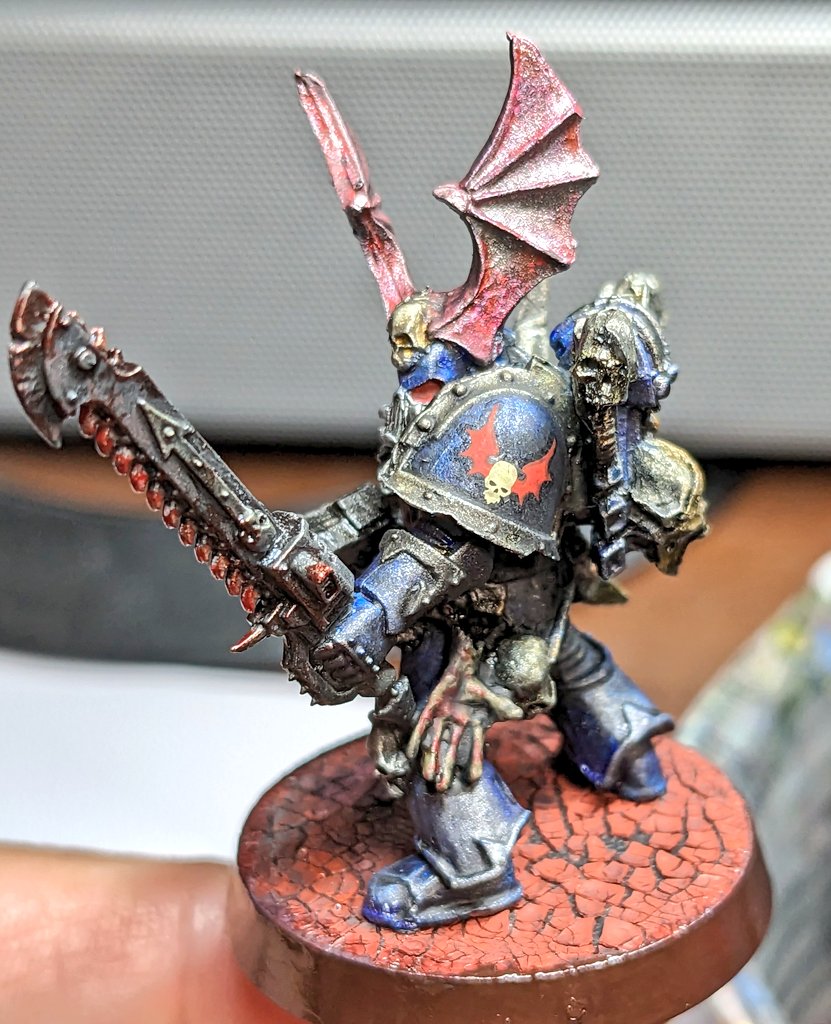 OP4Japan's tweet photo. I'm Night Lord. #WarhammerCommunity #Warhammer40k #PaintingWarhammer #PaintHammer https://t.co/iteIU86YKv