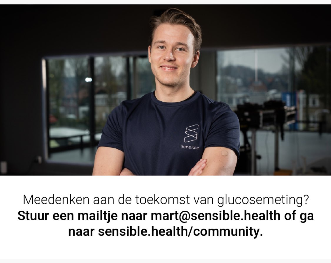Meedenken over de toekomst van diabeteszorg?
Leef jij met diabetes en wil je graag betrokken zijn bij nieuwe ontwikkelingen in de diabeteszorg? Leuk! We vragen graag periodiek je mening in korte vragen via whatsapp! Geef je op via 

sensible.health/community