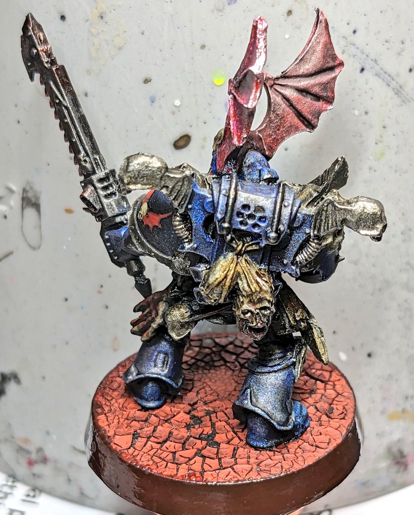 OP4Japan's tweet photo. I'm Night Lord. #WarhammerCommunity #Warhammer40k #PaintingWarhammer #PaintHammer https://t.co/iteIU86YKv