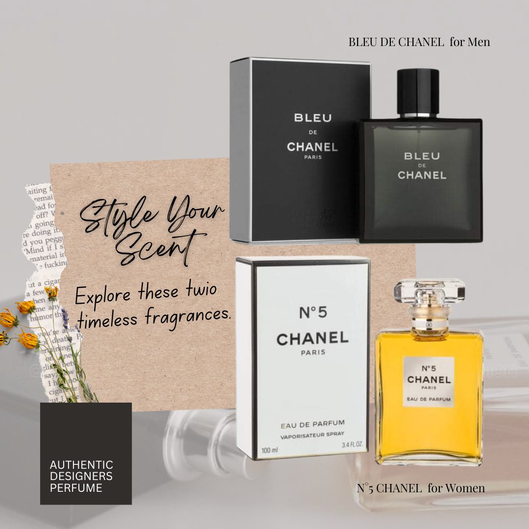 adponlineshop's tweet photo. Explore these two timeless fragrances. Ozone scents that evoke completely the house of the abstract brand. Also becoming a firm favorite by setting the standard for luxury &amp; distinction. Bleu De Chanel &amp; N5 are beyond fashion with their successful foray into all things perfume. https://t.co/UGvqUbt4M1