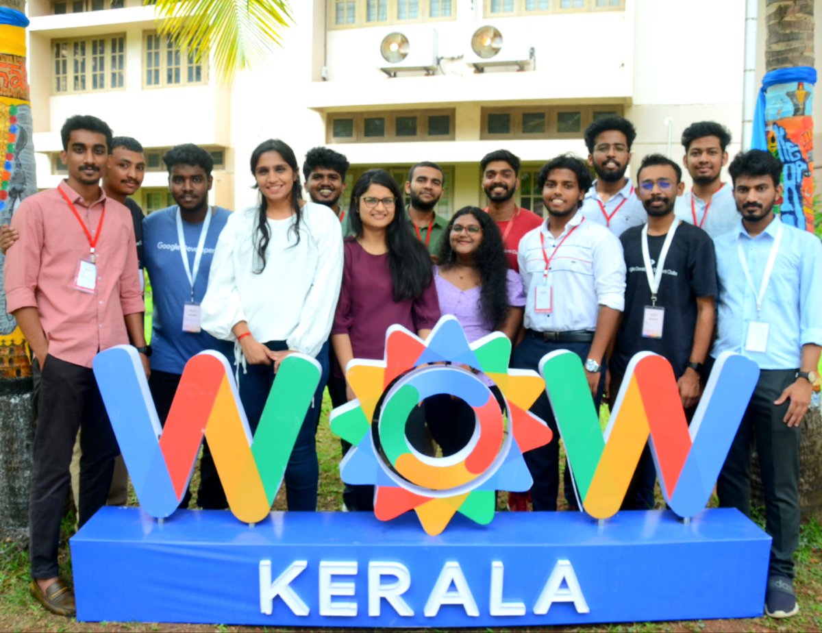 JoashS3's tweet photo. The core behind GDSC WOW Kerala 2023. 

Shootout  to @Nikkitagandhi and @TanviSomani1 for their invaluable contributions. Your presence and support made all the difference.

Here's a picture of the fantastic core that made it all happen! 
#gdscwow #gdscLead #googleldevelopers https://t.co/NucGOkuJET