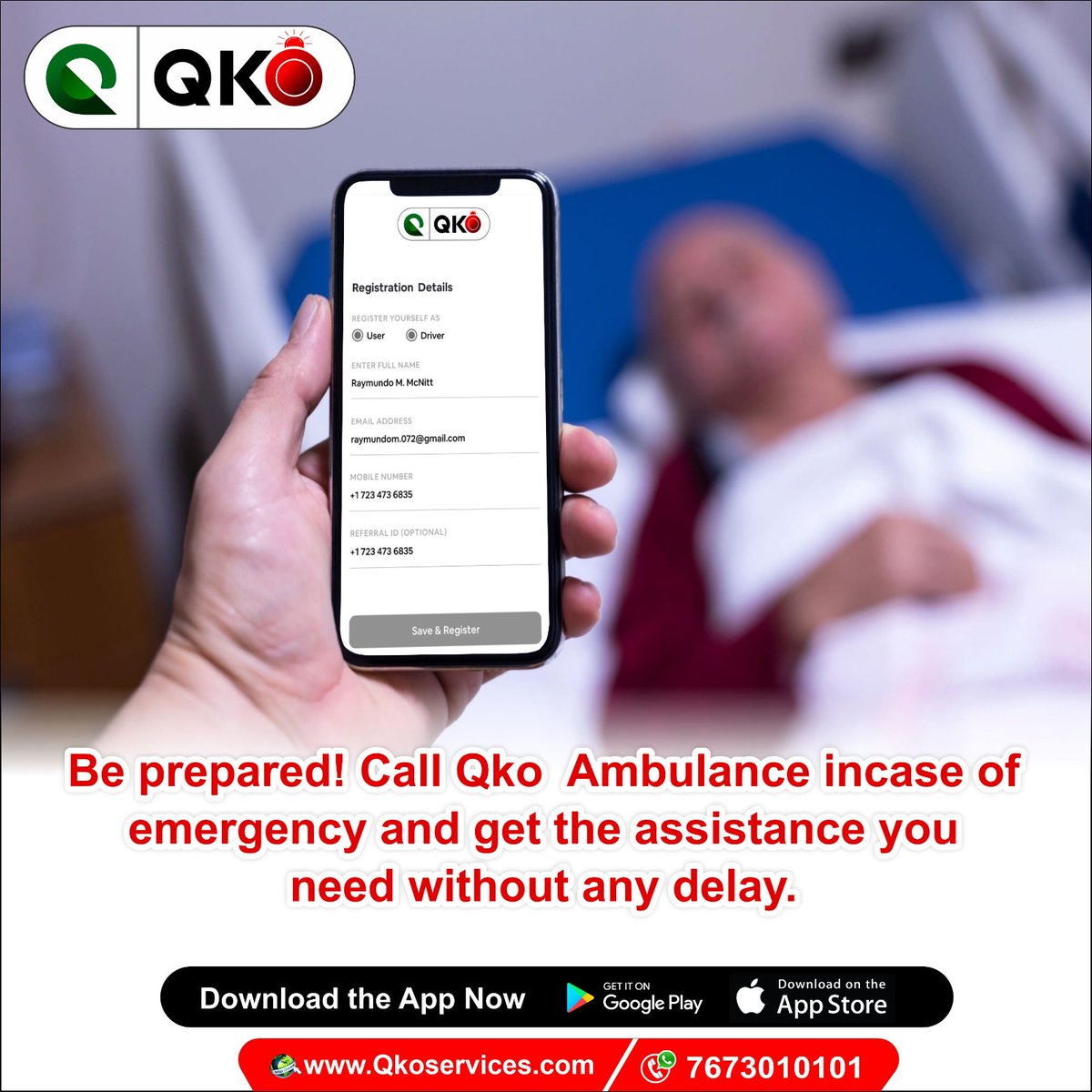 In your medical emergency call Qko ambulance get instant response 24X7 🚑
#ambulance #andratuttobene #andrews #bookings #booking #healthyfitfood #healthydietfood #healthbeauty #landscapephotos #landscapeshot #landscapeslovers #ambulanceindonesia