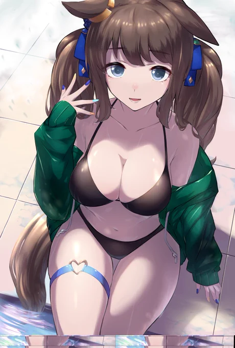 今年はギャルの水着を拝みたい #ウマ娘 #トーセンジョーダン