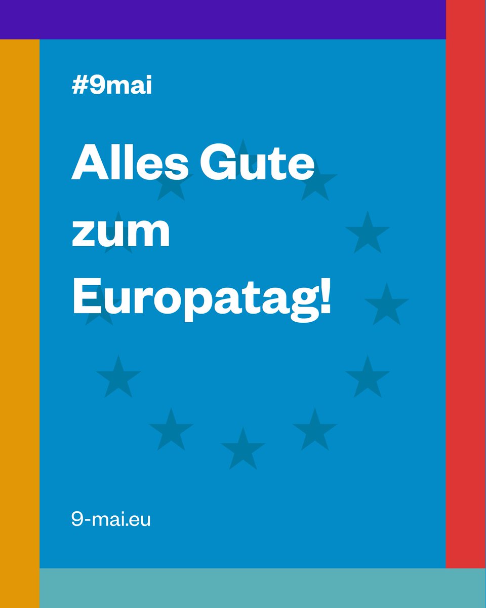 Alles Gute zum Europatag! 🤩💙

Heute ist #Europatag und wir wollen den Tag bekannter machen, indem wir ein neues Ritual etablieren. Wünsche auch du deinen Mitmenschen heute "Alles Gute zum Europatag!"

Alle Infos: 9-mai.eu
#9mai #AGzET #BJdE