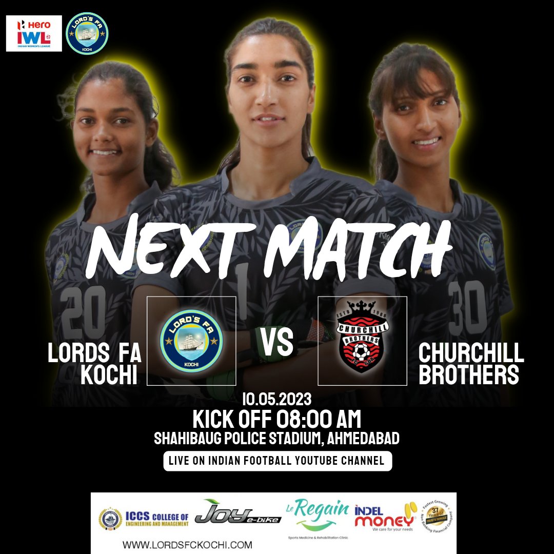 lords_fa's tweet photo. โ๏ธ โ๐ณโโ๐ชโโ๐ฝโโ๐นโ โ๐ฒโโ๐ฆโโ๐นโโ๐จโโ๐ญโ โ๏ธ
Lords FA Kochi will be back in action tomorrow morning as they take on Churchill Brothers at Shahibaug Police Stadium, Ahmedabad
#lordsfa #heroiwl #IWL2023 #ShePower
#kochi #keralafootball https://t.co/E4nvKHS9tX
