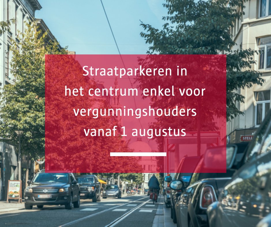 Stad_Antwerpen's tweet photo. ☝️ Opgelet, #straatparkeren in het centrum van de stad kan vanaf 1 augustus 2023 enkel nog voor vergunninghouders. 🚗 In en rond het #centrum van Antwerpen verandert er heel wat 👉 https://t.co/5KGMfrlYNw #parkeren https://t.co/lMGxmiGXb9