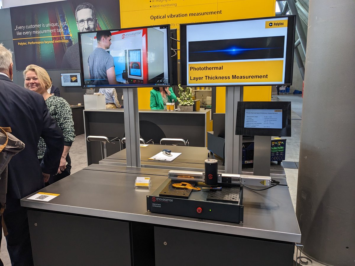 enovasense's tweet image. Meet us all week at #Control2023 in Stuttgart in Hall 5 with @Precitec1 on booth 5311 and @PolytecGmbH on booth 5502 !