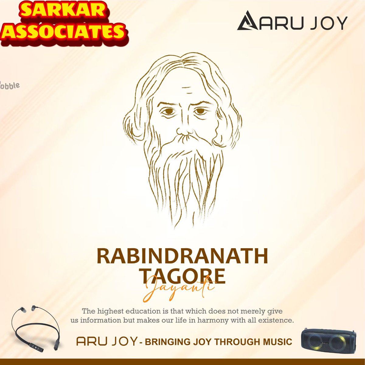 SarkarAssoc's tweet photo. #TagoreJayanti #Tagore 

#sarkarassociates #azamgarh #mau #ballia #jaunpur #tanda #ghazipur https://t.co/DviLlkkSoQ