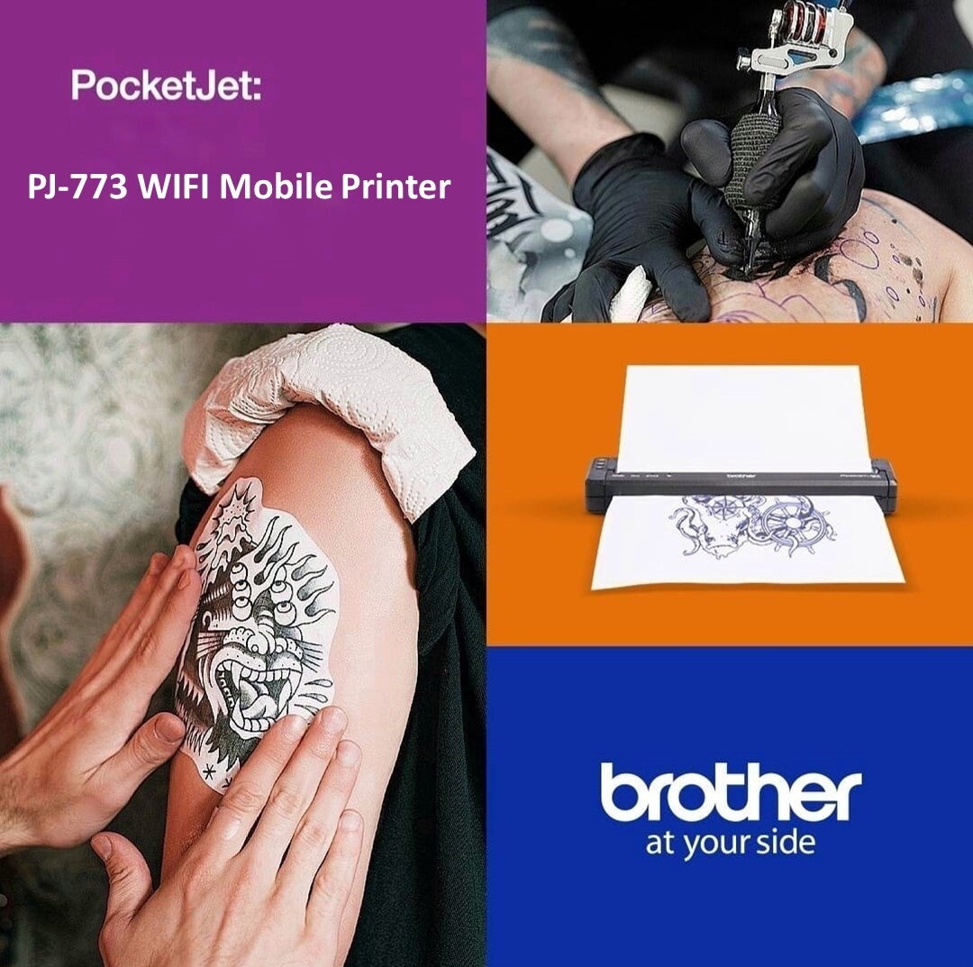 brotherindia's tweet photo. Brother PocketJet – PJ-773 Mobile Printer!

Brother’s portable printers are a big hit among tattoo artists!

A great tool for people who are constantly on the move but still need to print documents!

#MobilePrinter #PJSeries #PocketJet #PocketJet #BrotherPocketJetSeries #PJ https://t.co/oRMm2KYJsv