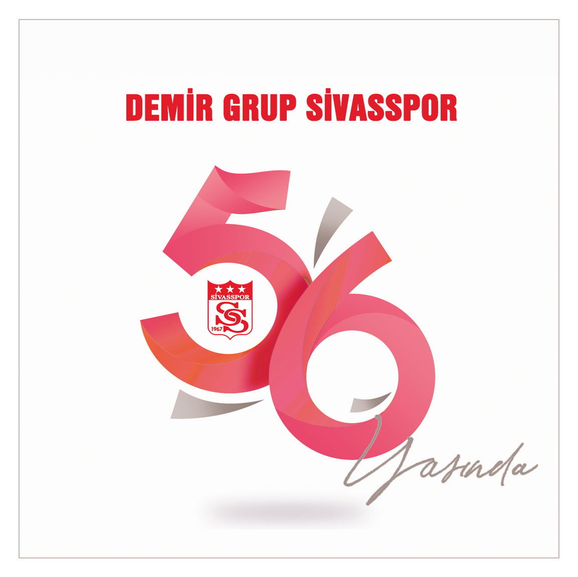 Sivasspor's tweet photo. Türk futboluna kazandırdıklarıyla, hizmetleriyle, duruşuyla, sorumluluklarıyla ve köklü tarihiyle Demir Grup Sivasspor'umuz 5⃣6️⃣ yaşında.

İyi ki varsın Sivasspor ❤️🤍

#Sivaspor56Yaşında https://t.co/SNcOPYOZFi