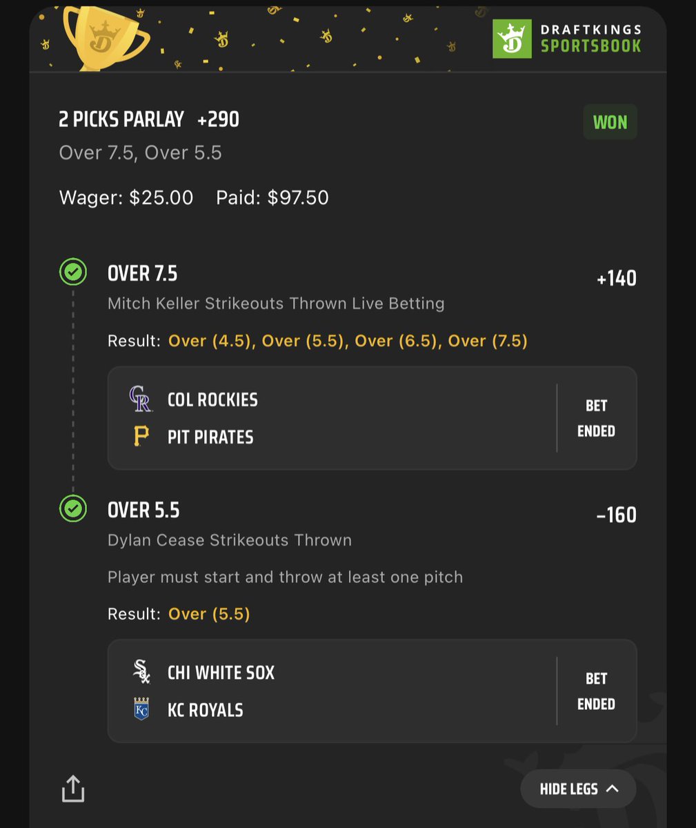 dj_rozaytpc's tweet photo. Didnβt get the ladder πͺ like we wanted with Gallien but we pulled off some small wins thanks @NicLarsonGB @ryanpropz @AlanAD62 our baseball gurus #Goldboys #GamblingTwitter #RunnemUp https://t.co/bWvDoLfM5L