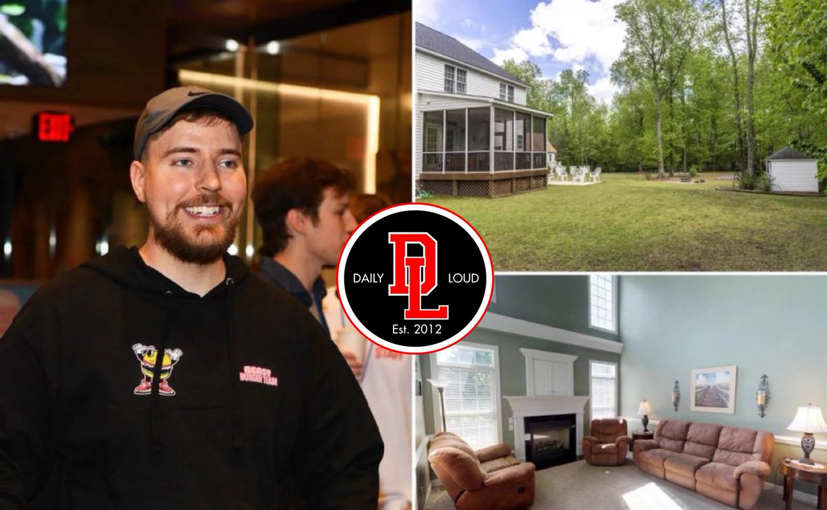 MrBeast lives in a modest $318,000 house and buys out the rest of the neighborhood for his employees and family in Greenville, North Carolina 🙏🎉