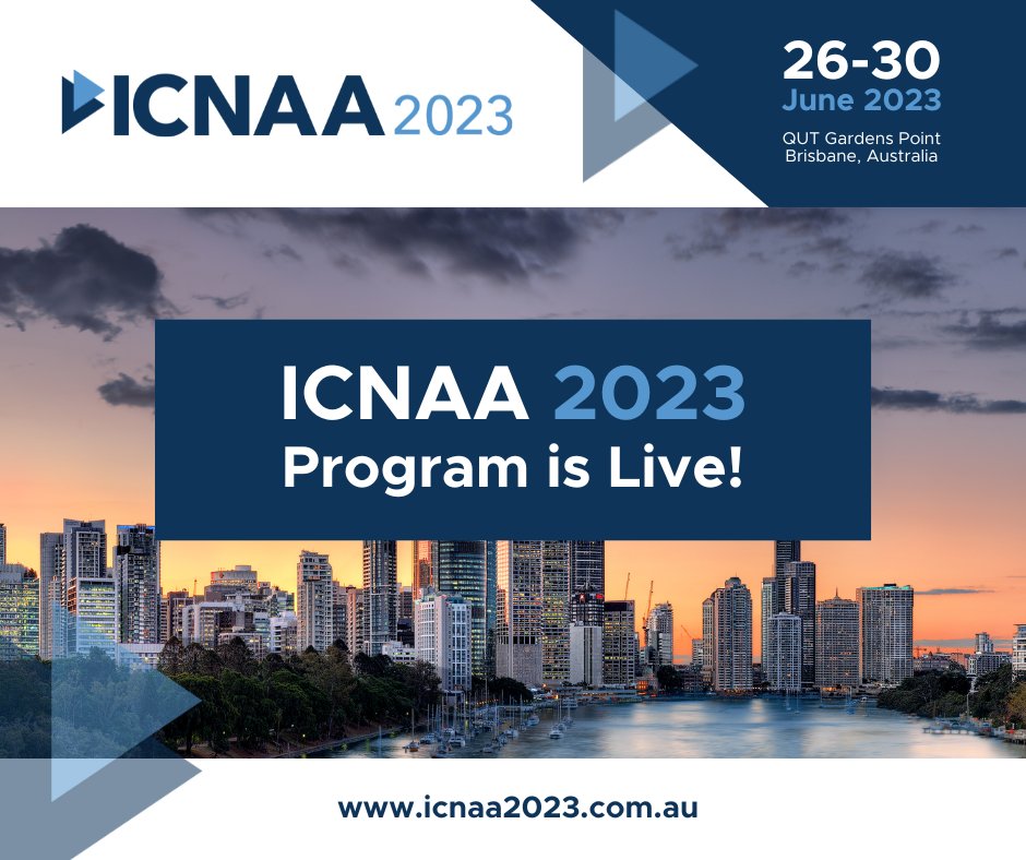 The program for ICNAA 2023 is live! Hosted by <a href="/QUT/">QUT</a>, this conference covers 4 themes with special sessions over 4 days. Don't miss out, register today! icnaa2023.com.au/program #ICNAA2023 #conferenceprogram #science