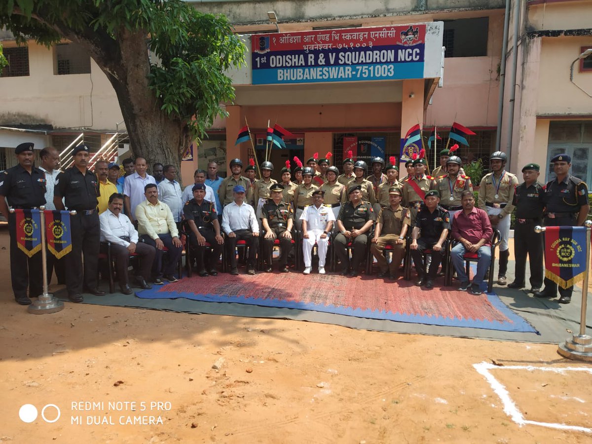 NCCDteOdisha's tweet photo. #NationalCadetCorps
Cmde J Suresh, Dy DG NCC Directorate Odisha Visited R&amp;V Squadron and Girls Bn in Bhubaneswar  on 08 May 23. 
@GovernorOdisha 
@Naveen_Odisha
@HQ_DG_NCC
@DHE_Odisha https://t.co/OjC8dlPEqE