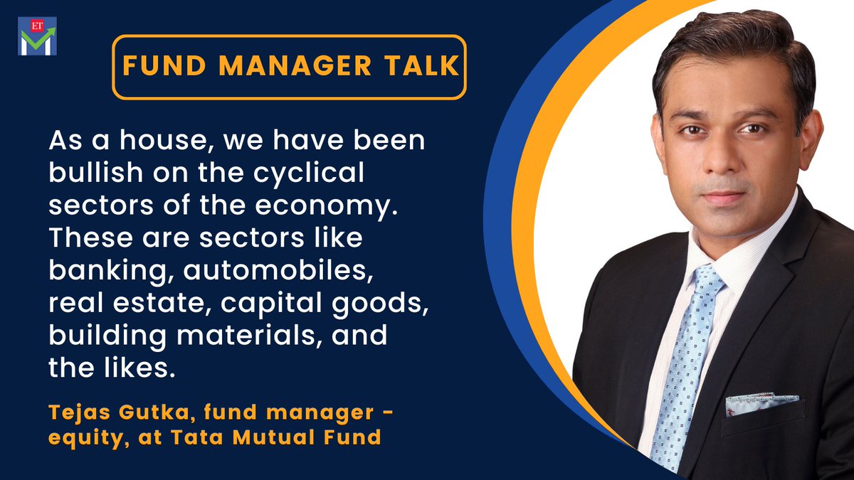 ETMarkets's tweet photo. #FundManagerTalk: By nature, small and midcap stocks do well in a rising market and see sharper drawdowns in a falling market compared to their larger counterparts, says Tejas Gutka, fund manager - equity, at Tata Mutual Fund

https://t.co/IaS593I6eS https://t.co/o4DhGiDb3k