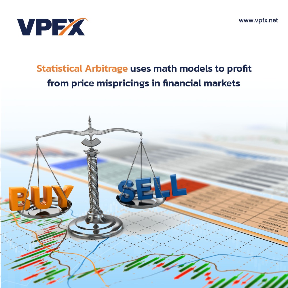 vpfx_official's tweet image. Unlock financial profits through the power of math with Statistical Arbitrage. This investment strategy utilizes computer algorithms and quantitative analysis to profit from price mispricings in financial markets. #financialprofits #statisticalarbitrage #computeralgorithms