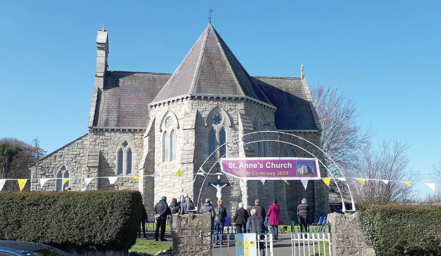 lorraineelizab6's tweet photo. 9 May: St Sanctán Cennmar of Cell dá Leis/Kill St Anne, #Bohernabreena #Dublin (Dr Elva Johnston). "church of the two forts". Son of Sawyl Penuchel, a king in N Britain? Active missionary in Cumbria, before Ireland? Isle of Man civil parish of Santon named for him? 📷St Anne's RC https://t.co/mxirDyyQvS