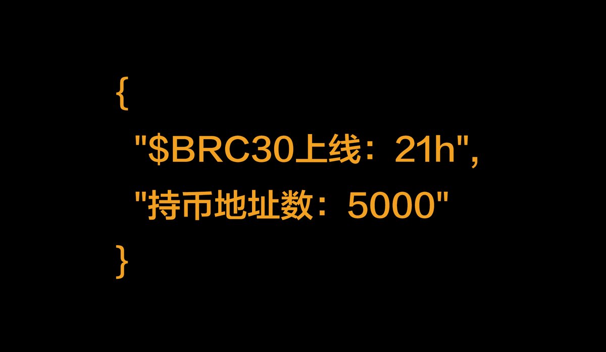 $BRC30上线：21h 🕜
持币地址数：5000 🚀
👉Twitter 活动空投将在活动结束后发放
👉Arbitrum 空投领取：brc-30.io/airdrop