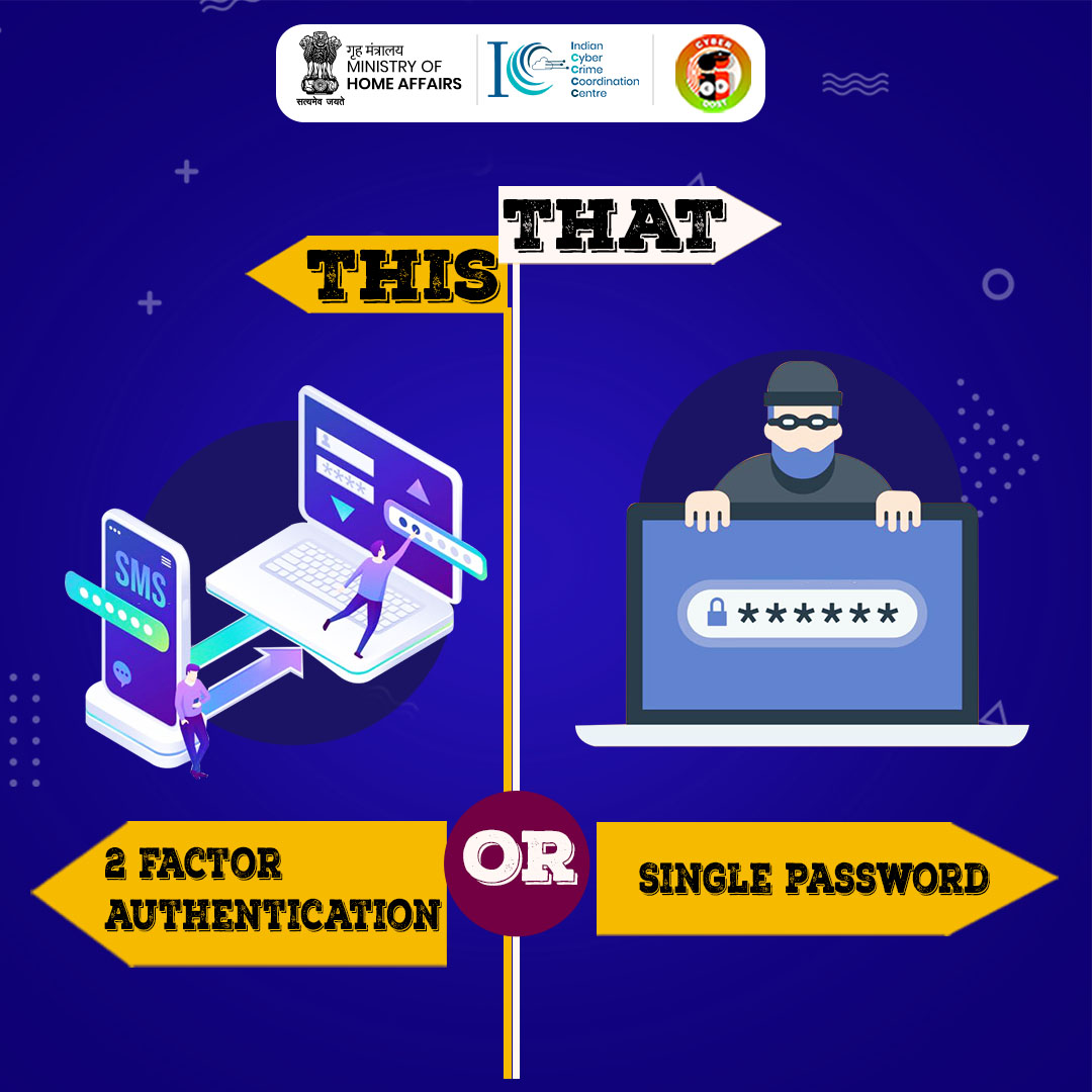 Do you enable two-factor authentication on your accounts, or do you rely solely on passwords for security? #ThisOrThat? Join the #poll in the thread. #Dial1930 #Password #OnlineSafety #CyberSafe #Comment #ChooseRight