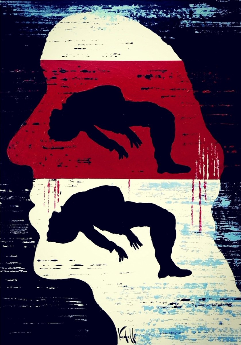 #arte Vandelli Marcello.                       IL BENESSERE DAL MIO MALESSERE 50X70