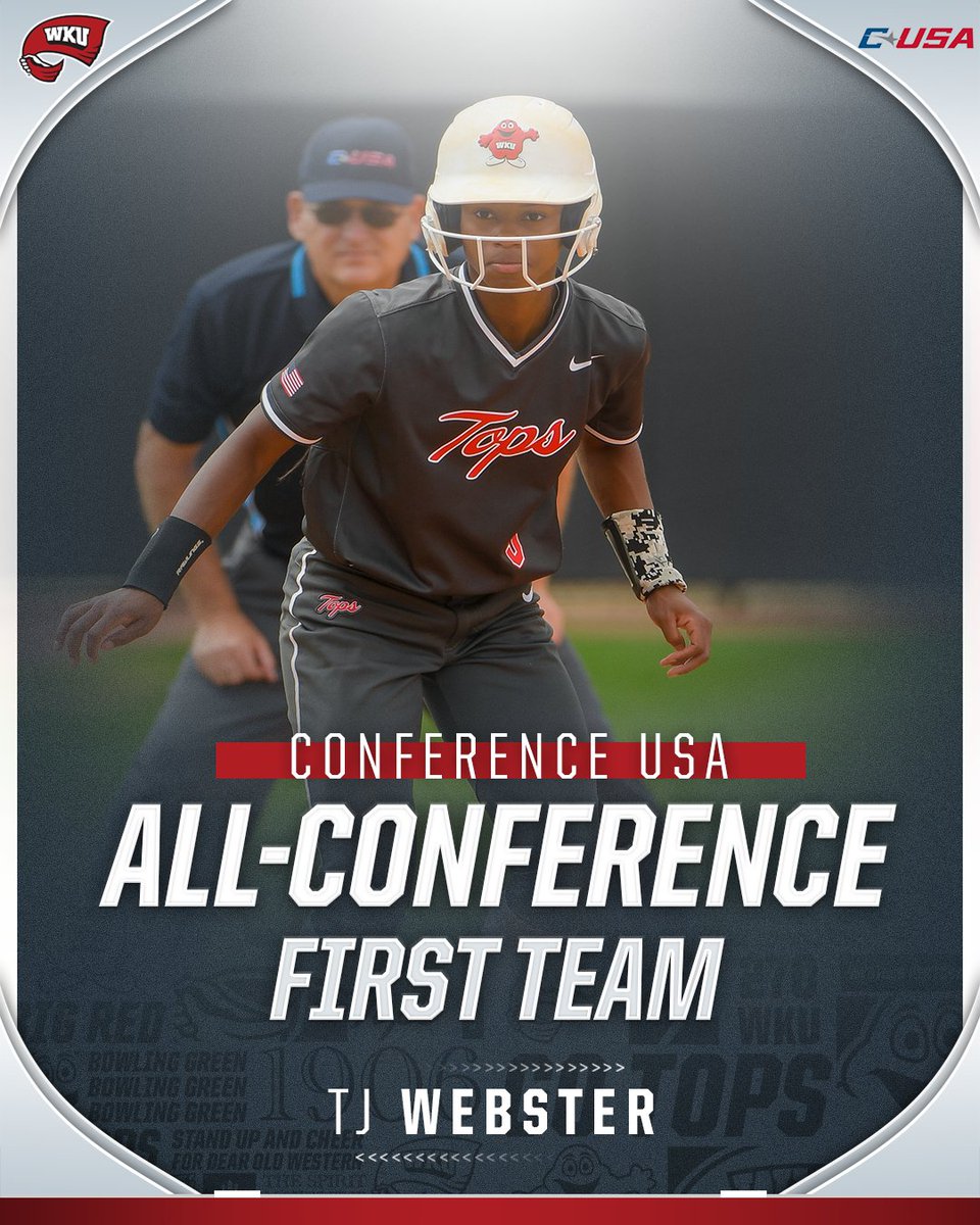 WKU Softball (@wkusoftball) on Twitter photo Go TJ๐ That's OUR TJโผ๏ธ
<a href="/tj_websterrr/">TJ Webster</a> picks up the FIRST All-Conference honor of her career!
#GoTops #VAPOR Go TJ๐ That's OUR TJโผ๏ธ
<a href="/tj_websterrr/">TJ Webster</a> picks up the FIRST All-Conference honor of her career!
#GoTops #VAPOR