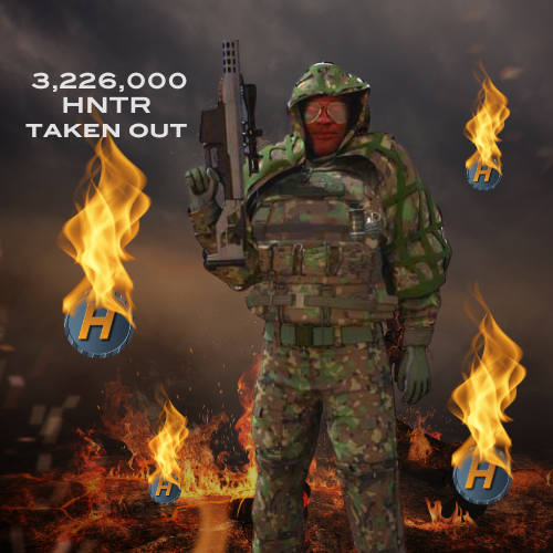 DigitalArmsNFT's tweet image. 3,226,000 $HNTR taken out of circulation with the Meta Marines sale!🔥

#DigitalArms #NFTCommunity #MetaMarines #BSC #bscgems