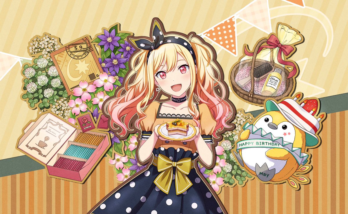 “Ehehe~ Bisa bareng-bareng sama semuanya saat ulang tahunku emang gak ada yang ngalahin! Rasanya aku orang paaaaling bahagia sedunia saat ini!”