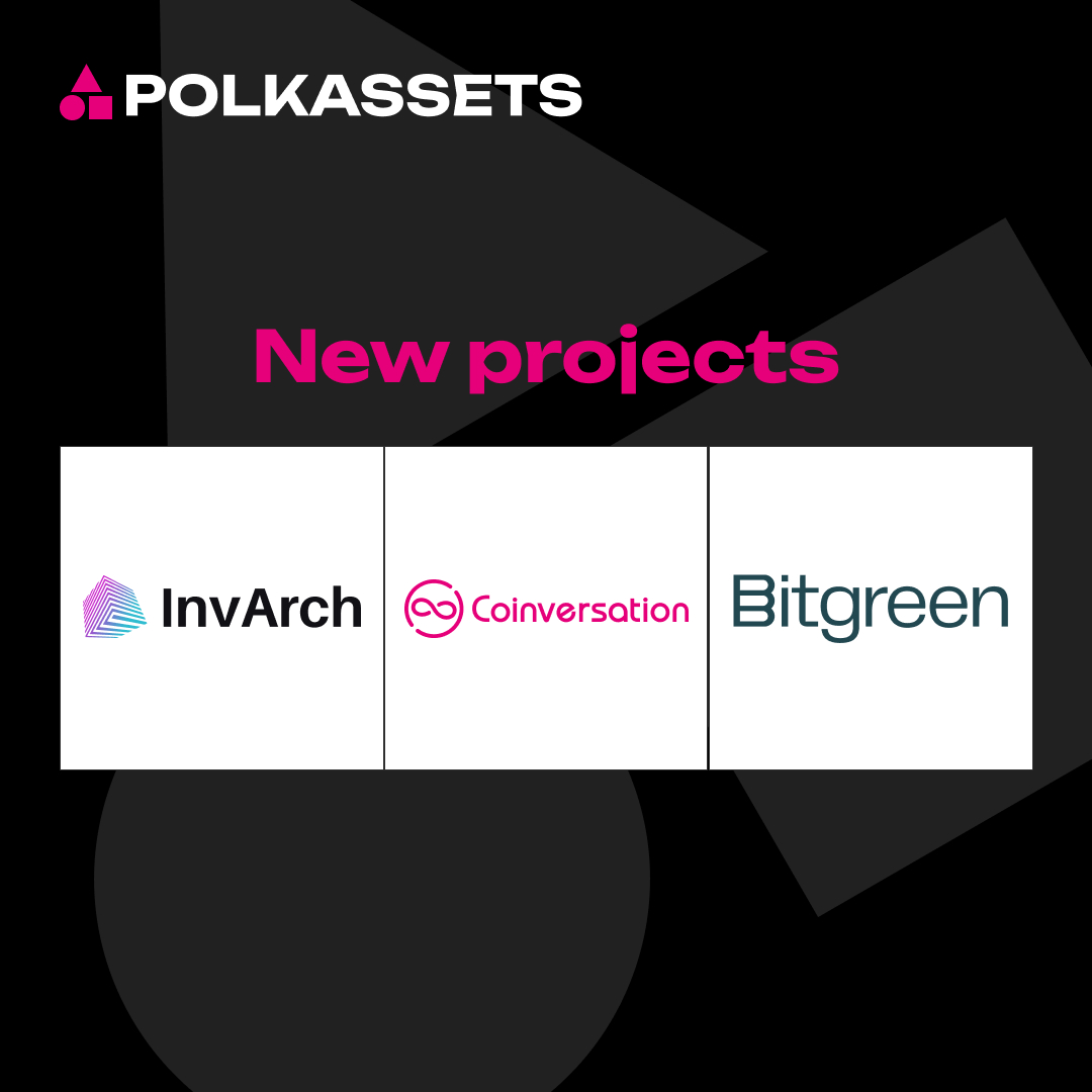 🟥🔴 NEW ASSETS ADDED 🔴🟥

1. <a href="/InvArchNetwork/">InvArch</a> 
2. <a href="/Coinversation_/">Coinversation (Hiring!)</a> 
3. @Bitgreen_ 

polkassets.com
 
#polkadot #dotsama