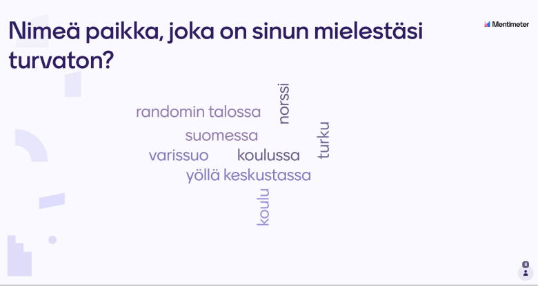 Turun normaalikoulun yläkouluikäisten tyttöjen ajatuksia turvattomista paikoista, itselle tärkeistä ryhmistä ja kotoutumisesta. #MobileFutures tutkija <a href="/ElinaTurjanmaa/">Elina Turjanmaa</a>'n tutkimus käsittelee nuorten ryhmien välistä luottamusta ja kotoutumista nuorisotiloissa.

<a href="/Akatemia_STN/">Strateginen tutkimus</a>